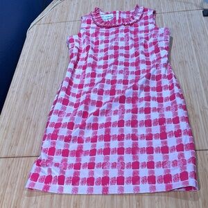 Sara Campbell Fuchsia and White Patterned Dress